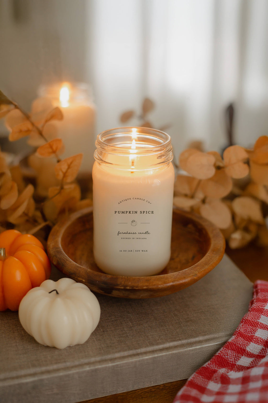 Pumpkin Spice - Soy Wax Mason Jar Candle