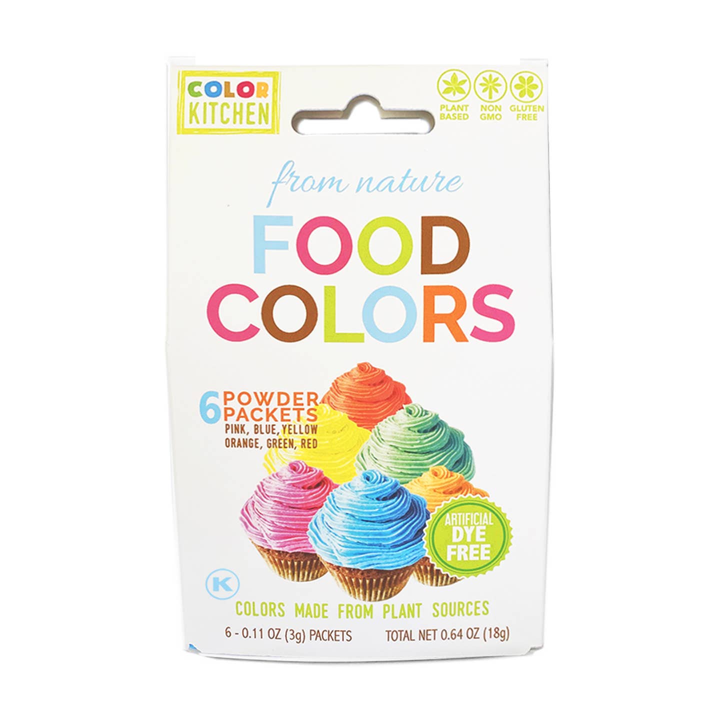 Color Set of 6 - Food Colors, Artificial Dye-free
