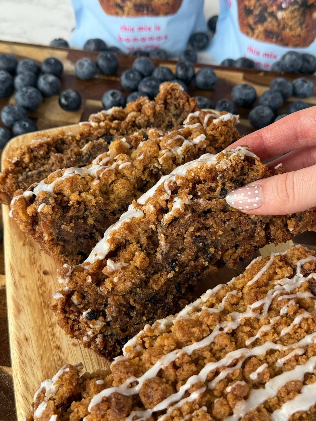 Blueberry Crumble Banana Bread Mix