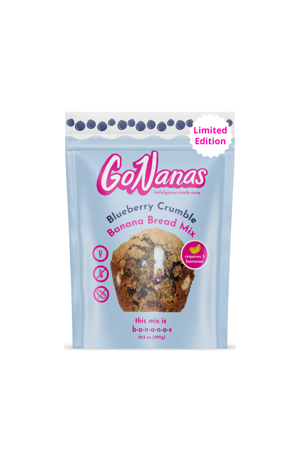 Blueberry Crumble Banana Bread Mix
