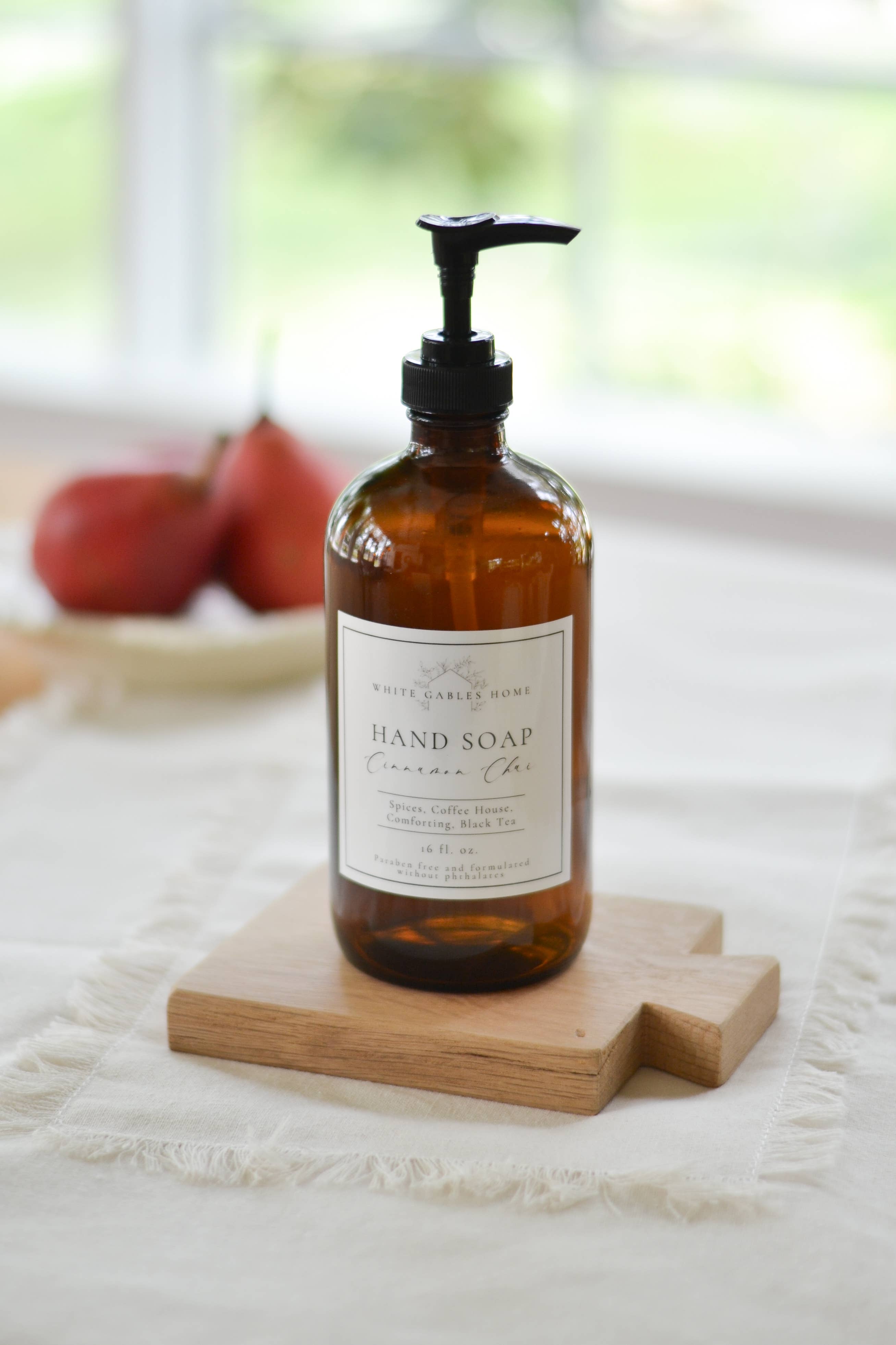 Cinnamon Chai Hand Soap In Glass Jar | Made In USA