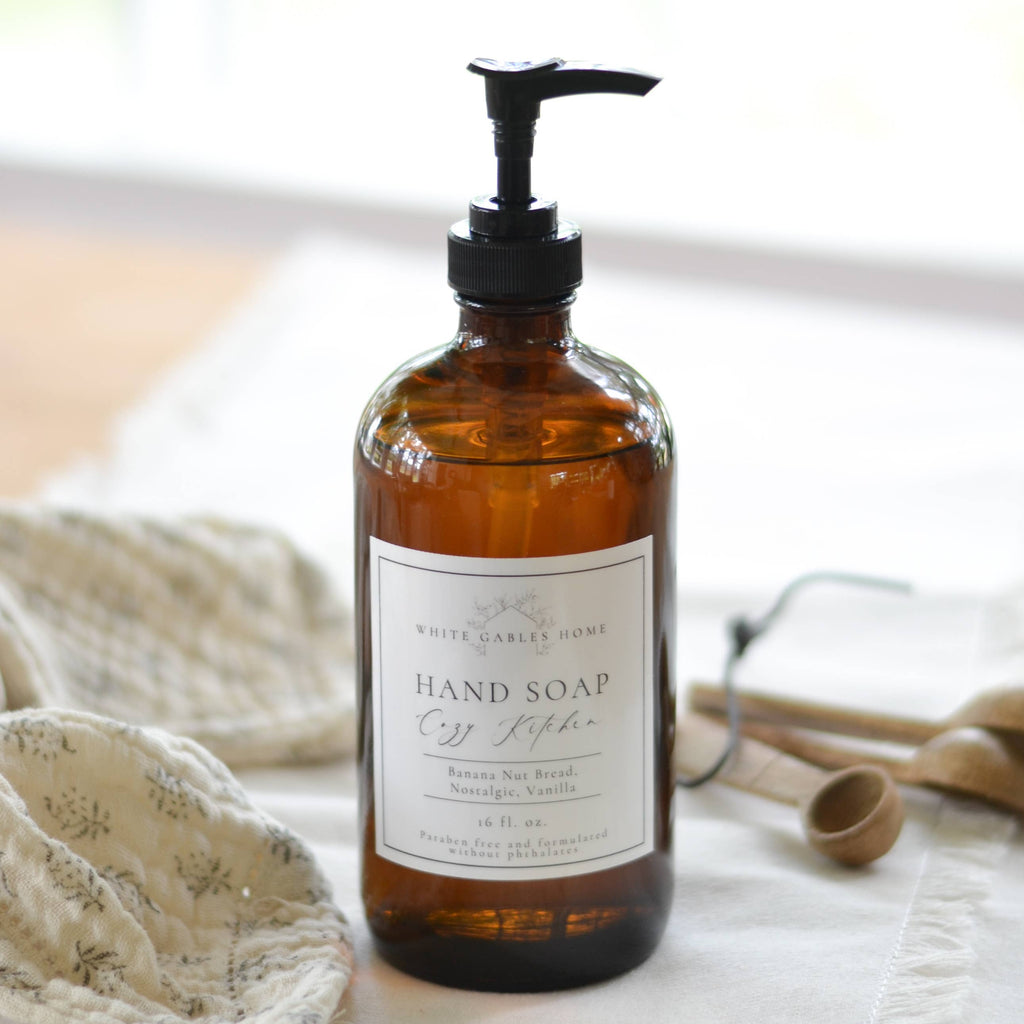 Cozy Kitchen Hand Soap In Glass Jar | Made In USA
