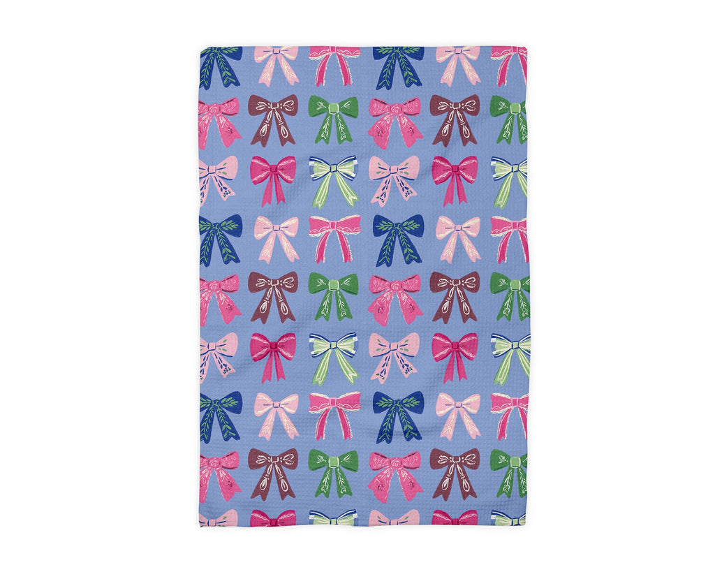 Rainbow Bows Kitchen Towel Colorful Celebration Birthday